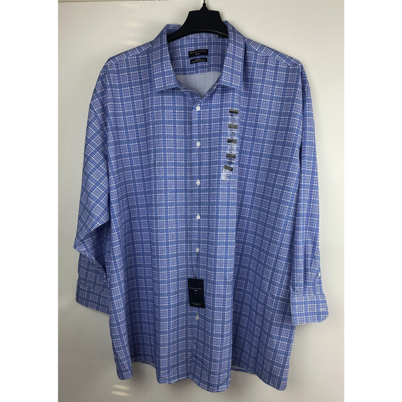 NWT Shaquille O'Neal XLG Big Fit Cooling Dress Shirt 20 34/35 4XL - Picture 9 of 9